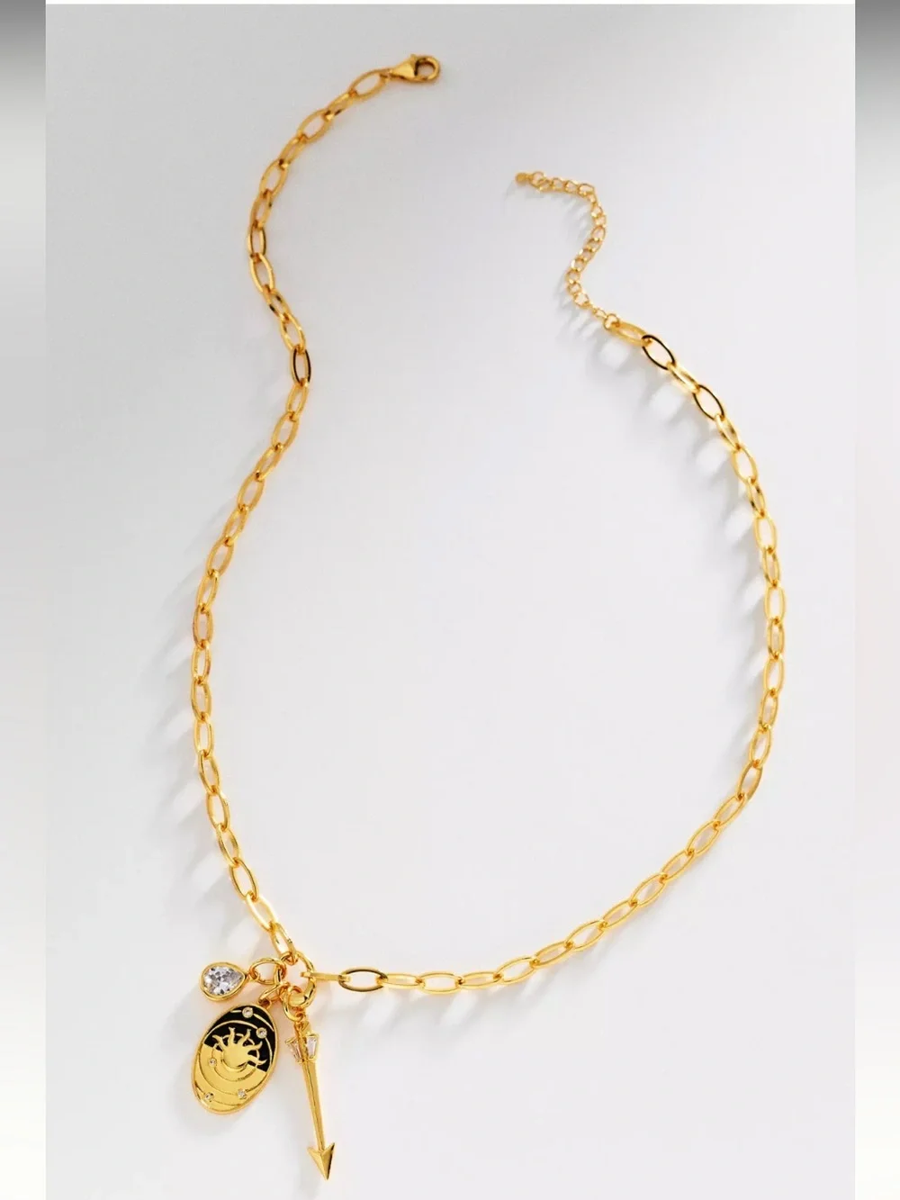 NWT Anthropologie Gold Celestial Pendant Necklace